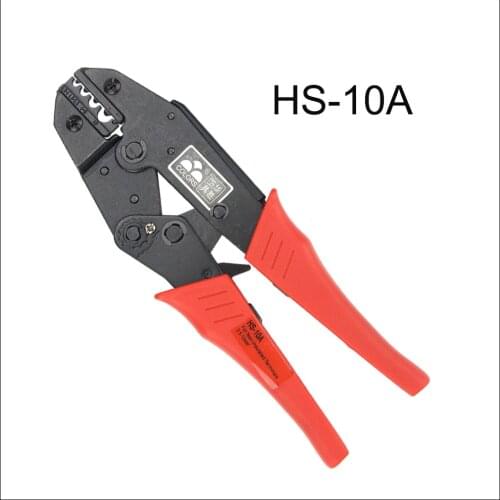 Hand tool Plier HS-10A Non-insulated terminals A.W.G20-7 ratchet crimping plier european style and length 230mm