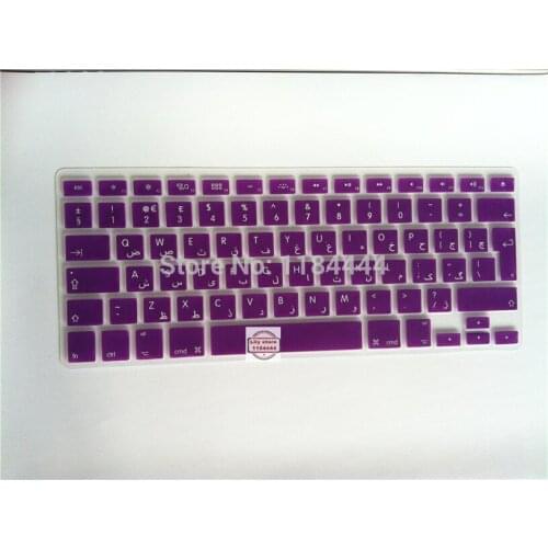 For Macbook Air Pro Retina 13 15 Silicone Protective Film European Arabic Keyboard Stickers For Mac book Air 13 Pro15"