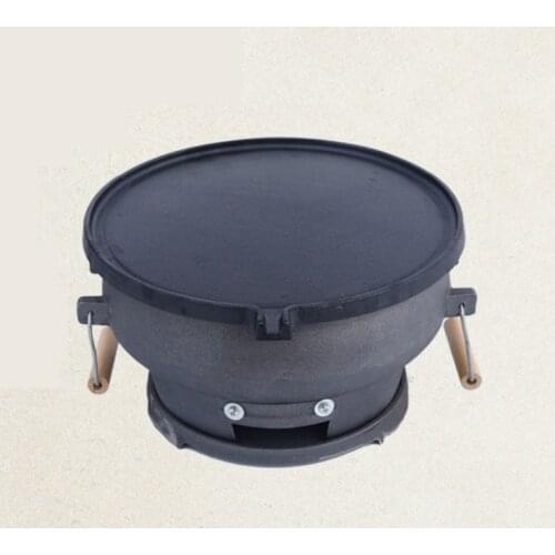 Charcoal iron bbq grill retro table grill heating stove family outdoor courtyard restaurant barbecue stove 010