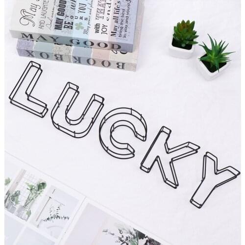 Home Decoration Letter Ornaments 3D Metal Letter Wedding Birthday Party Home Decoration DIY Name Decoration Home Decor Letters