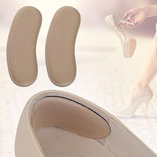 USHINE 2 Pairs Foot Care Shoe Insole Grip Back Liner Shoe Insole Pad Cushion Insoles Foot Care Protector Foot Patch