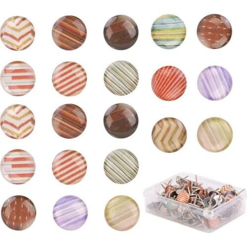 120pcs/box Creative Fashion Push Pins Decorative Thumbtacks for Wall Maps, Photos, Bulletin Board, Thumb Tacks PushPins