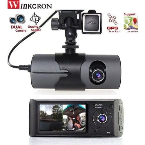 Car DVR Dash camera 2.7" Full HD 1080P GPS logger Dual Lens camera Vehicle Video Recorder Dash Cam X3000 hd car camera recorder