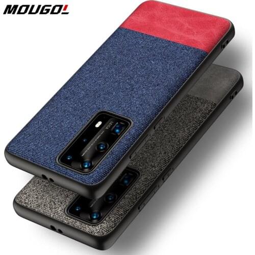 For Huawei P40 Pro Lite Case Cloth Fabric Silicone Soft Edge Shockproof Back Cover For Huawei P40 Pro P 4 0 Pro Lite Case Funda