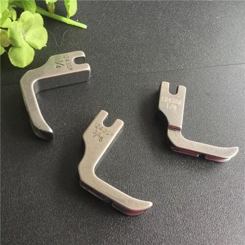 Industrial sewing machine parts, presser foot, flat car, 12435R (P31C), all steel, right grooved foot