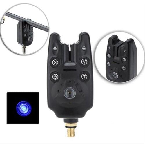 Electronic Bite Signaling Tools 2 LEDs Adjustable Tone Volume Sound Fish Bite Alarm Bell Terminal Fishing Rod Tool