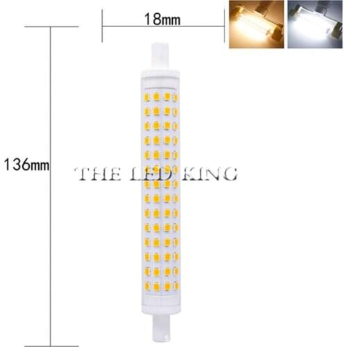 HOT! R7S SMD2835 AC220V J78 J118 78mm 118mm 12W 15W ceramic bulb Replace Halogen Lamp LED lights floodlight