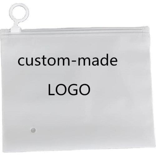 Zipper Frosted Plastic Bag Sock Bag Underwear Bag Cosmetic Bag Mouth Cover Bag Packaging Bag Jewelry Bag Storage Bag Custom Logo