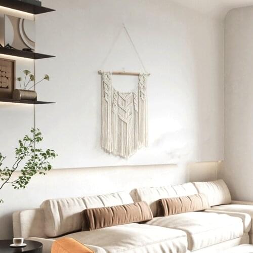 Handmade Wall Hanging Woven Tapestry-Bohemian Home Art Decoration Living Room Bedroom Wall Nursery Craft Decoration