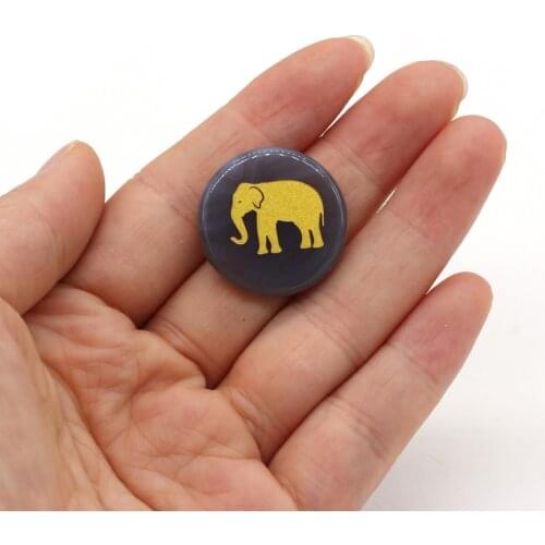 Natural Stone Cabochon Beads Round Tiger Eye/Rose Quartzs Created Beads For Fashion Jewelry Making Pendants Rings