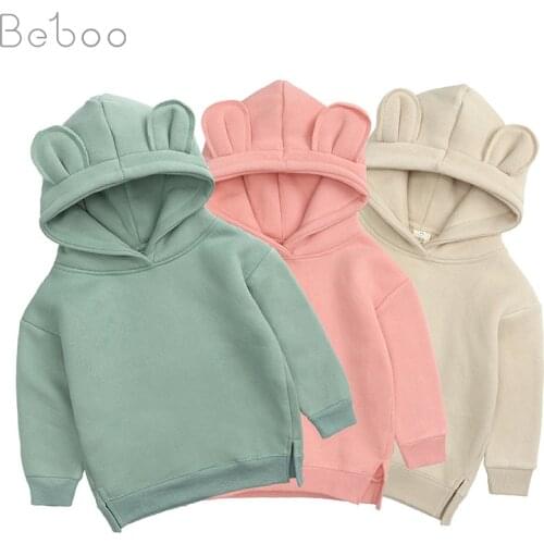 NEW Children Clothing For Girls Autumn Hoodies & Sweatshirts Kids NewBorn Baby Clothes 12M-6Y candy color winter outwear tops