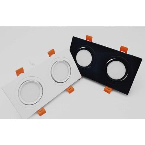 New Anti-glare Double Square Dimmable LED Downlight COB Recessed LED Ceiling Lamp Spot Light 7w10W15W AC85-265V Indoor Lighting