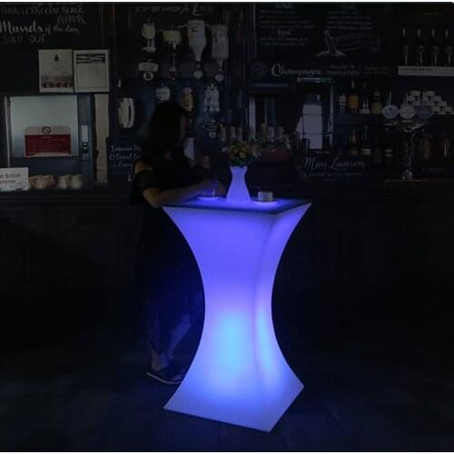 New Colorful changing led Luminous bar table nightclub lighted up furniture Commercial Furniture supplies