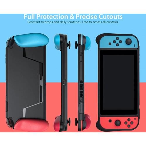 New Portable Case for Nintend Switch Console Carry Gaming Bag Soft TPU Case with Ergonomic Grip Shell Pouch for Nitendo Switch