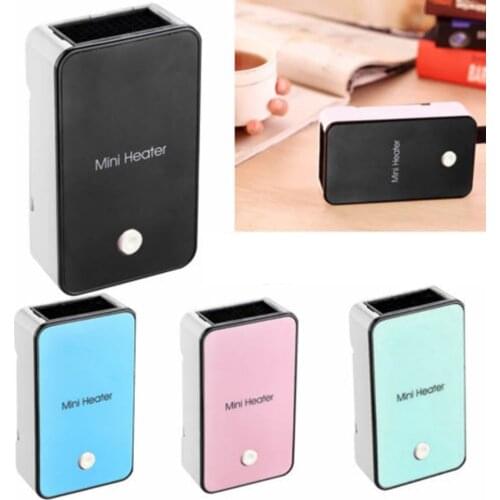 Handy Portable Mini Fan Heater Desk Desktop Winter Warmer Fast Electric Heater Thermostat Fan For Bedroom Office Home US Plug