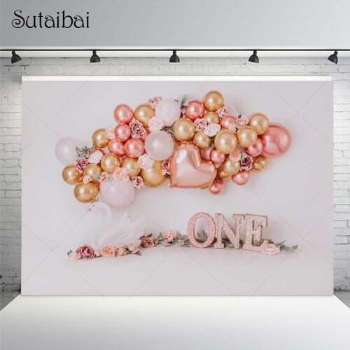 Swan Princess Floral Backdrop Girls Birthday Party Decoration Baby Shower Photo Background Balloon Flowers Photography Studio