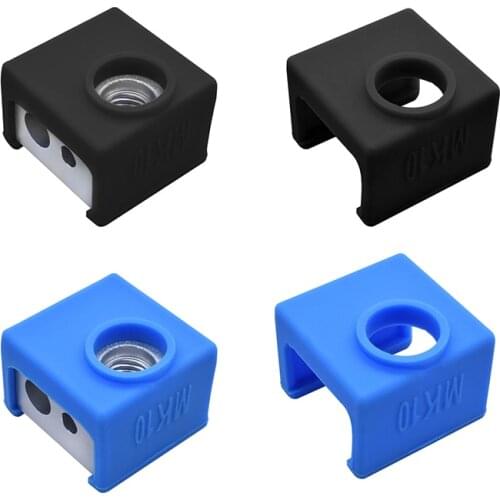 MK10 Silicone Sock Heater Block Cover 3D Printer Hotend MK10 Silicone Sock Sleeve Heating Aluminum Block Protective Sleeve