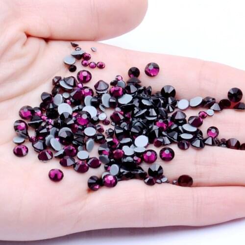 SS34 7.2mm 288pc Flat Back Rhinestone Hot Fix Crystal Glass Rhinestones Garment Wedding Dress Clothes Gem For Clothes Decoration