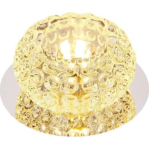 Led embedded ceiling living room corridor aisle crystal Spotlight