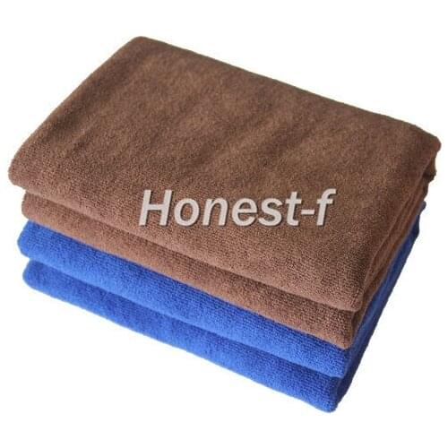 Generic Microfiber Compact Absorbent Fast Drying Lightweight Travel Sports Gym Towel 60cm x 120cm(Coffee,Blue, Pack of 4)