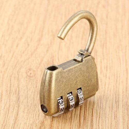 Door Closet Cabinet English Letter Password Locks Antique Chinese Old Jewelry Chest Box Code Password Padlock Furniture Hardware