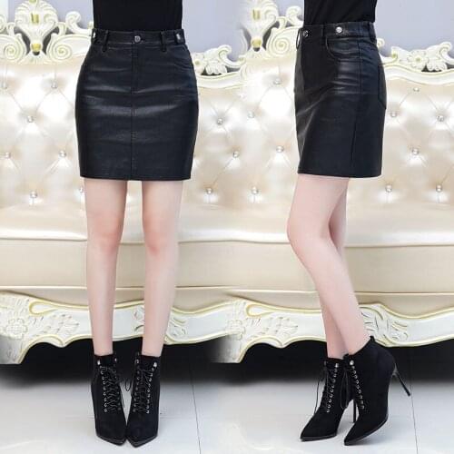 2021 Women Skirt Natural 100% Sheepskin Leather Fashion Short Skirt Real Sheepskin Leather Skirt Plus Size 5XL Y310