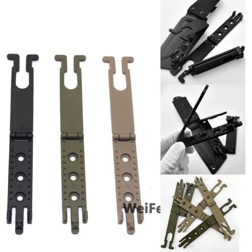 1Piece MOLLE-LOK Kydex Scabbard Knife K Sheath Waist Clip Molle System Buckle Scabbard Carrying Magazine Bag Clip for Hunting