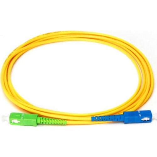 10 Pcs/lot SC APC to SC UPC SC Patch Cord Simplex 3.0mm LSZH Single Mode Fiber Patch Cable jumper