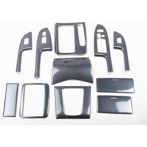 11Pcs For Honda Accord 2004-2007 ABS Carbon Fiber Car Window Lift Switch Panel Trim Inner Decal Sticker Accessories Car Styling