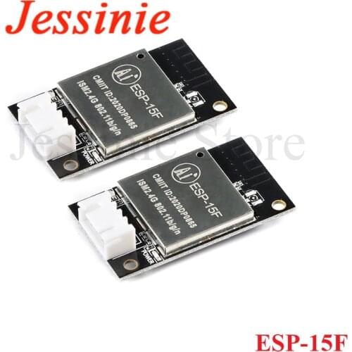 2pcs ESP-15 ESP-15F ESP8266 Serial WiFi Wireless Module SMD UART Transparent Transmission Module 5V Onboard Antenna ESP 15F