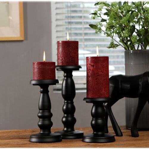 American Vintage Decor Iron Moroccan Style Candlestick Lantern Candle Holder Candle Stand Light Holder Decoration Sconce Candle