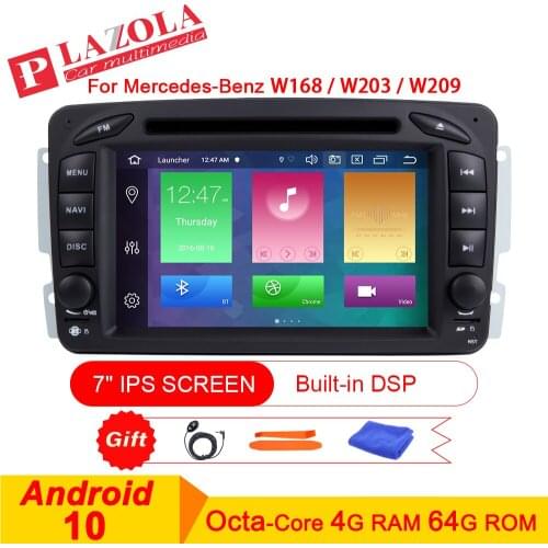 Android 10 Car Stereo Multimedia Player Navigation GPS For Mercedes-Benz A-W168 W203 W209 C209 W463 Viano W639 DSP WIFI CarPlay