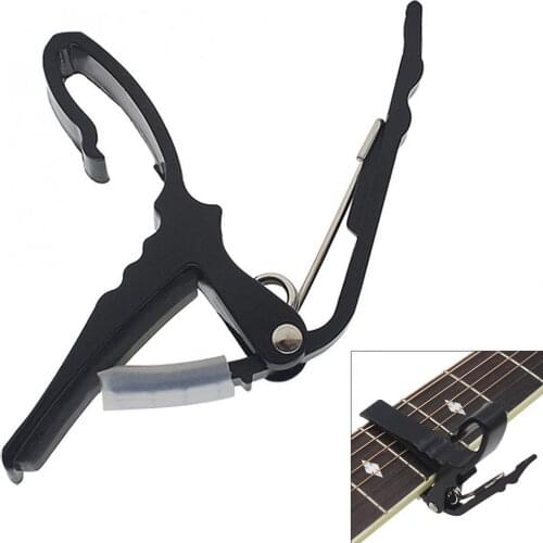 Black Durable Metal Alloy Guitar Capo String Instrument Tuning Accessories for Guitar Ukulele Banjo Mandolin