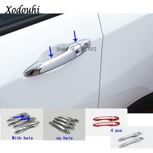 For Jeep Compass 2017 2018 2019 2020 Car Styling Dedicate Cover Protection Detector Stick Frame Trim Door Handle Holder Moulding