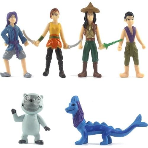 Disney Movie Raya and The Last Dragon Figure Toy Anime Cartoon Princess Raya Sisu Monkey Action Doll Children Birthday Gift