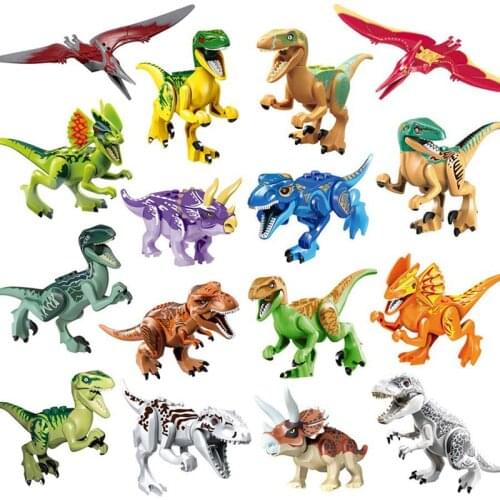 Jurassicss of World 2 Park Dinosaurs Figures Brutal Raptor Building Block Set Models Building Toy Kids DIY Education For Childr