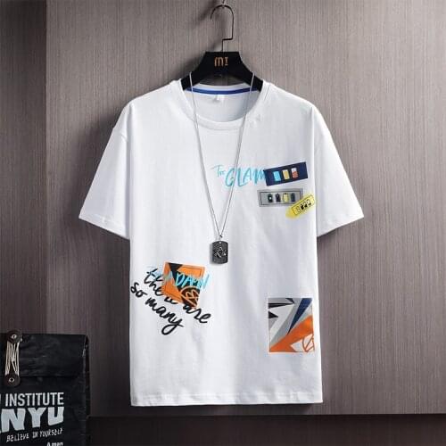 New Fashion Summer Mens T Shirt Tops Short Sleeve Slim Fit T-shirt Cotton Mans Casual O-Neck TShirts Tee Plus Asian Size M-3XL