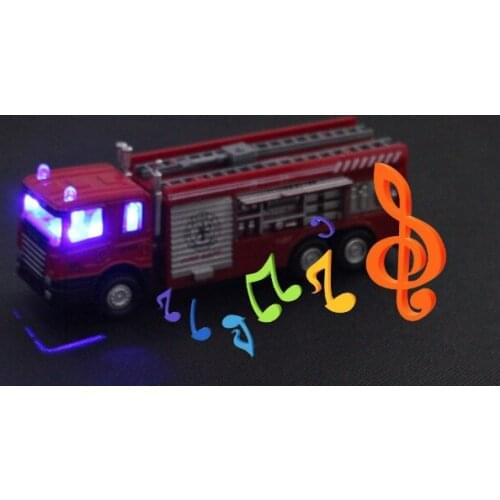 Trucks toys alloy cars gun Electronic Plastic A Ladder Trucks Toys Alloy Cars Model Water Gun Fire Truck