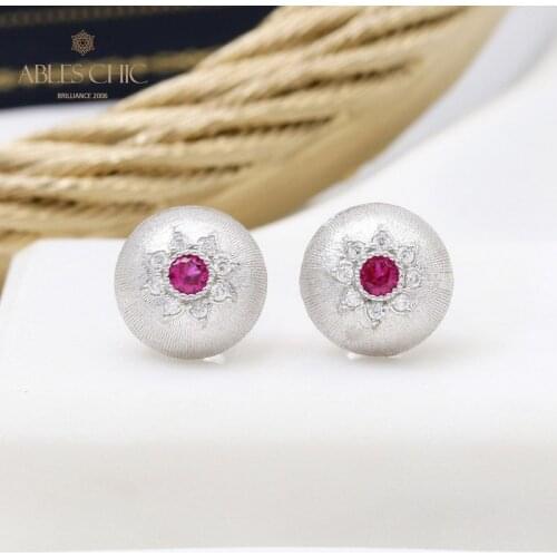 Classic Gemstone CZ Dome Star Earrings 925 Silver Silk Banquet Earring Engraved Bridal Studs Formal Fine Jewelry C11E4S25477