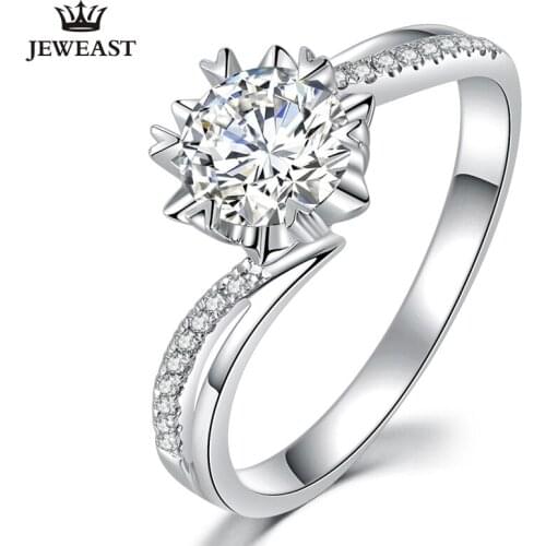 ZSG Natural diamond 18K gold Pure Gold Ring Real 18K gold Solid Gold Ring Trendy Classic Party Fine Jewelry Hot Sell New 2019