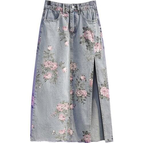 LeFifino Denim Skirts For Women