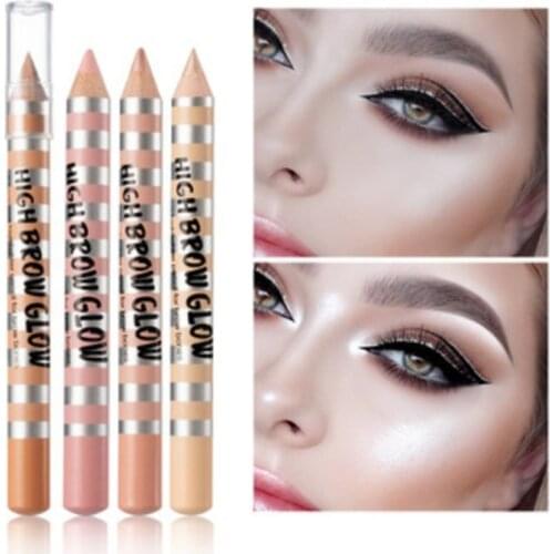 Hot 3D Eyebrow Highlight Pen Brightening Pearlescent Concealer Silkworm Pen Makeup Cosmetics Tools Eye Brow Gel d1