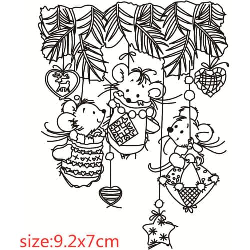 Mouse Ransparent Clear Stamps Silicone Seals For DIY Scrapbooking Photo Album Card Making