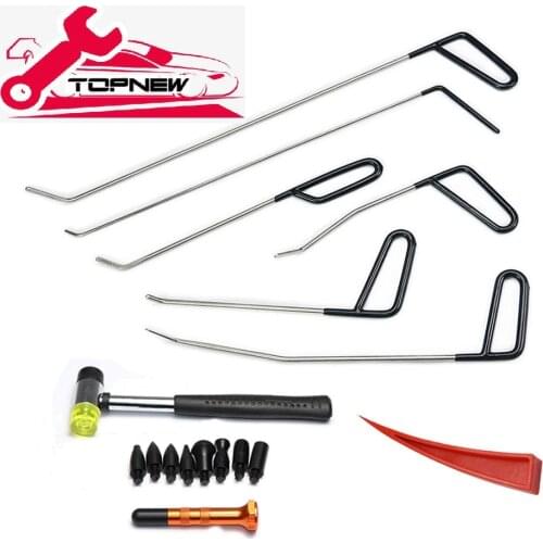 Rod Hook Tool No Paint Dent Repair Car Dent Remover Kit Hail Hammer Dent Remover Red Wedge Knock Off Kit