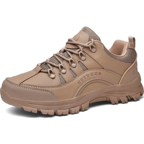 New Arrivals Hiking Shoes Men Anti-skid Outdoor Camping Sports Shoes Comfort Trekking Sneakers Breathable Trail Safety Footwear