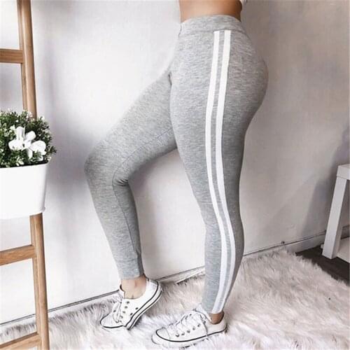 New Leggings Sexy Casual Highly Elastic Plus Size Women Sport Fitness Pants Trousers Womans Seamless Leggins Female Gray Black