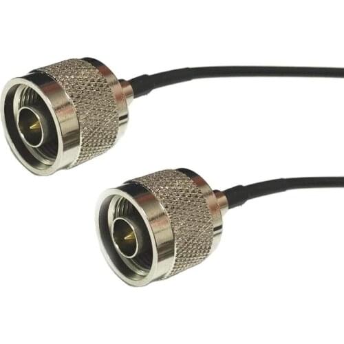 New N Male Plug Switch N Male Plug RG174 Cable Adapter 20CM 8" for WIFI router