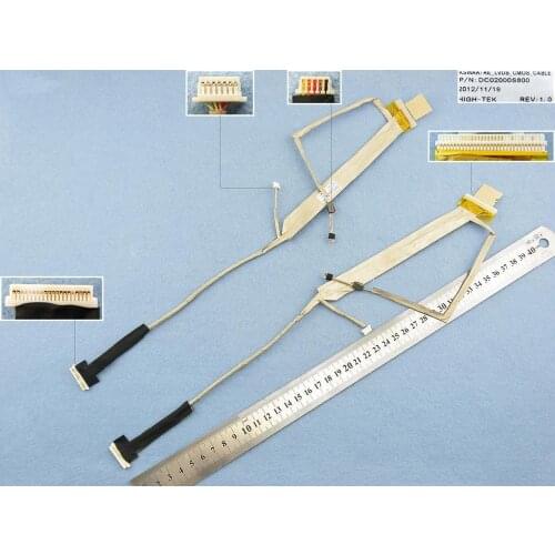 New LCD LED Video Flex Cable For TOSHIBA L500 L500D L505 L505D LCD，OEM PN:DC02000S800