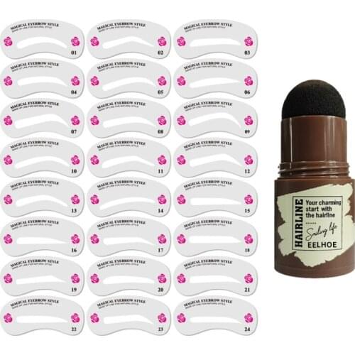 One Step Brow Stamp Shaping Professional Air Cushion Eyebrow Stamp Makeup Easy To Use Long Lasting Eyebrow Enhancer Stamp TSLM1