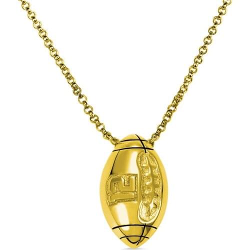 Custom Number Necklace Soccer Shape Engraved Sports Outdoor Fashion Women Gift Pendant Necklaces Men Jewelry 2020 Hip Hop Parts